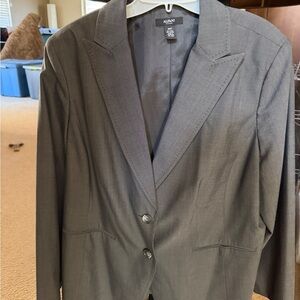 Alfani women’s lightweight spring/ summer  Charcoal Gray Two-Button Blazer